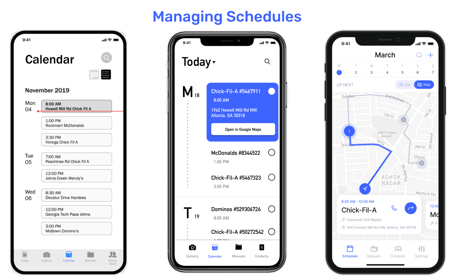 Schedules Iterations